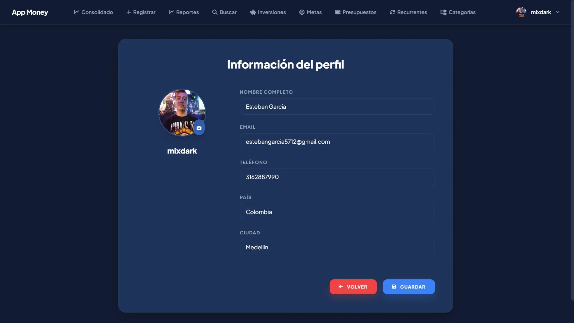 Captura 4 - Perfil